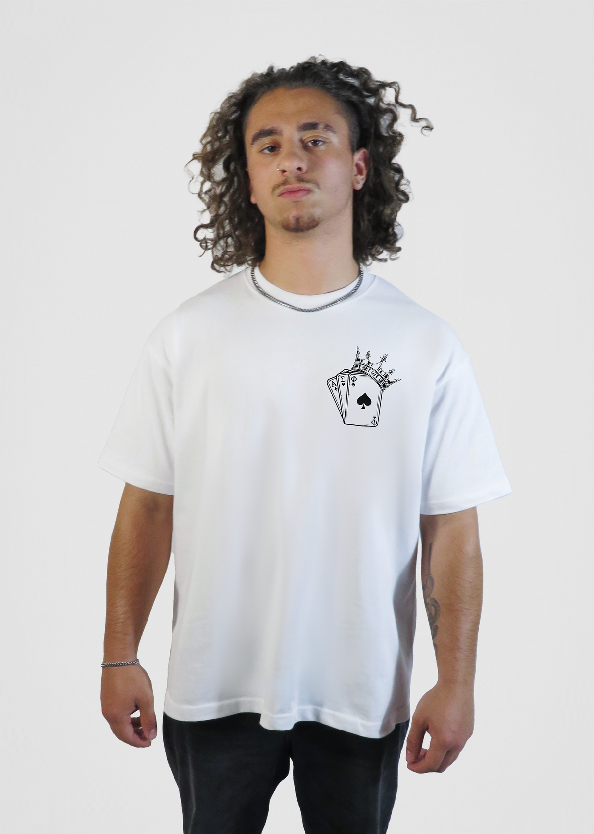 ASig Cards Tee White - Greek Fashionwear